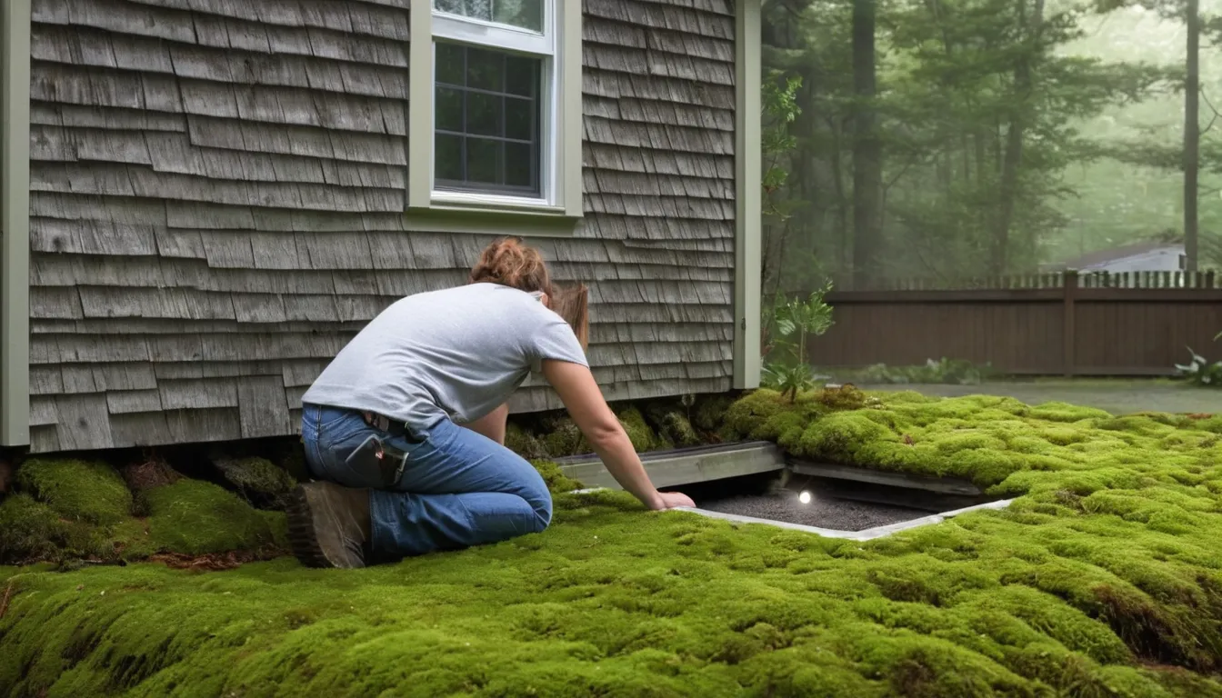 A provider checking a crawl space vent for early pest signs on a home in the Bothell area